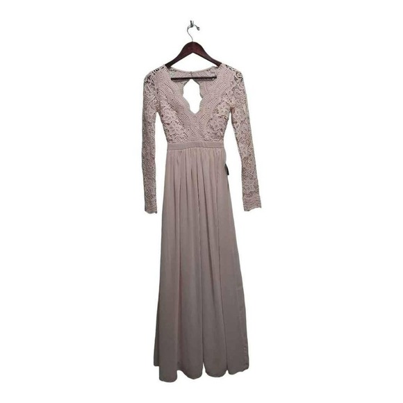 NWT Absolutely gorgeous dusty pink gown by LuLu's Size XS.  PROM - Picture 5 of 7
